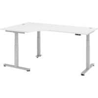 Bureau assis-debout Hacmerbacher Ergonomic Aktiv XDSM 82/W/S Blanc 200 x 120 x 63,5 cm