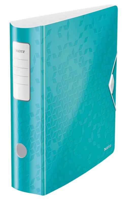 Leitz 180° Active WOW Breit Ordner A4 82 mm Eisblau 2 Ringe 1106 Polyschaum Hochformat Recycled