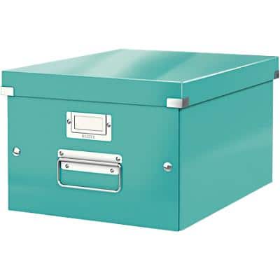 Leitz Click & Store WOW Aufbewahrungsbox DIN A4 Laminierte Hartpappe Eisblau 28,1 x 37 x 20 cm