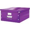 Boîte de rangement Leitz Click & Store Carton, PP Violet 48,2 x 36,9 x 20 cm