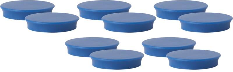 Aimants pour tableau blanc Viking Bleu 2,2 kg Capacité de charge 40 mm 10 Unités