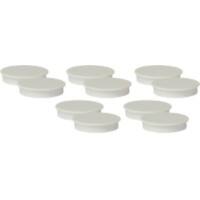 Aimants pour tableau blanc Viking Blanc 2,2 kg Capacité de charge 40 mm 10 Unités