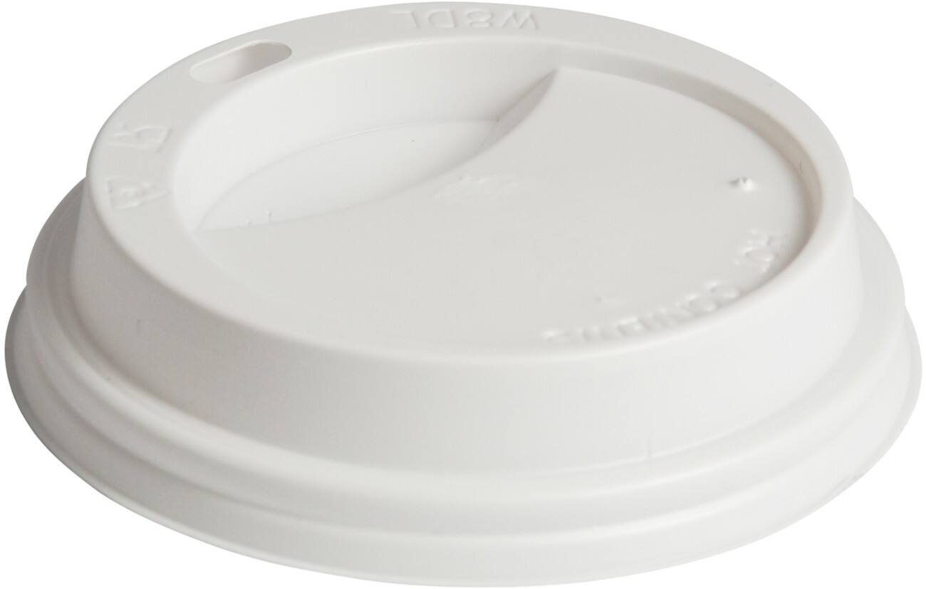 Couvercles PAPSTAR 90131 Plastique Blanc 100 Unités