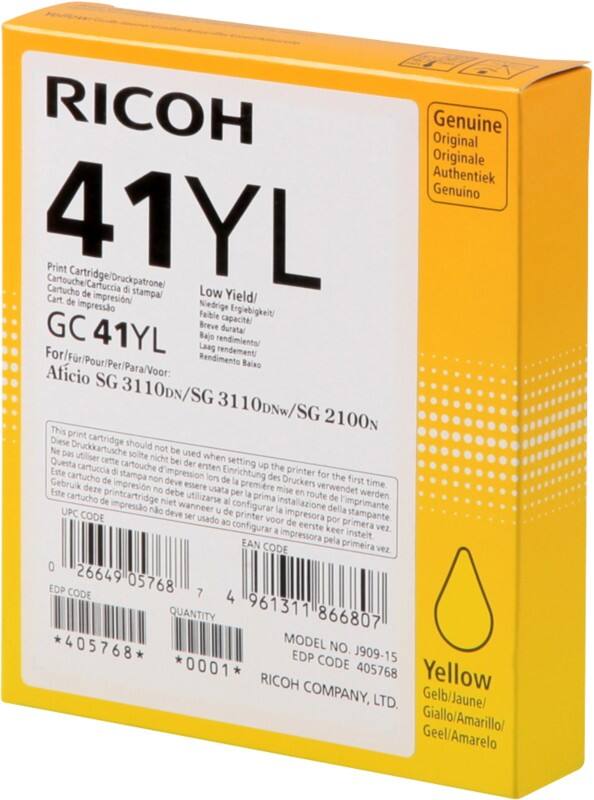Toner Ricoh 405768 D’origine Jaune