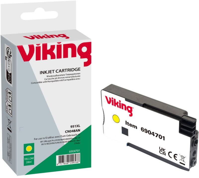Viking 951XL Kompatibel HP Tintenpatrone CN048AE Gelb