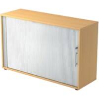 Armoire à rideaux Hammerbacher Hêtre, argenté 1200 x 400 x 748 mm