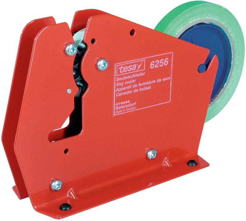 tesa Beutelschliesser Rot 12 (B) mm Kunststoff, Metall 6256