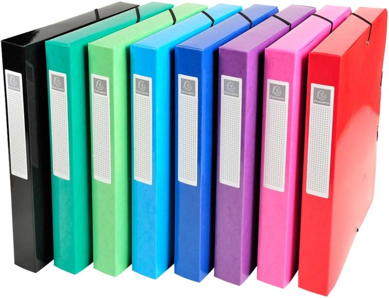 Boîte d'archivage Exacompta Carton Assortiment 24 x 4 x 32 cm 8 Unités