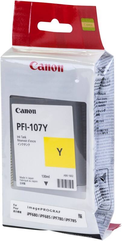 Canon PFI-107Y Original Tintenpatrone Gelb