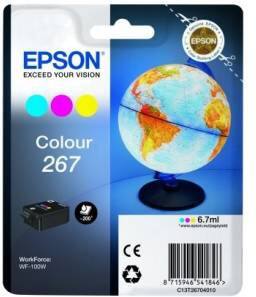 Cartouche jet d'encre Epson 267 D'origine C13T26704010 Cyan, jaune, magenta