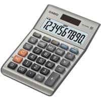 Casio Tischrechner MS-100BM 10-stelliges Display Silber