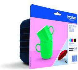 Brother LC-227XL Original Tintenpatrone LC227XLVALBP Schwarz, cyan, magenta, gelb 4 Stück Multipack