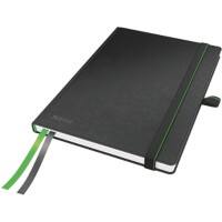 Leitz Complete A5 Fallgebunden Schwarz Hardboard Notizbuch Kariert 80 Blatt