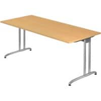 Bureau Hacmerbacher VBS19/6 Imitation hêtre 180 x 80 x 72 cm