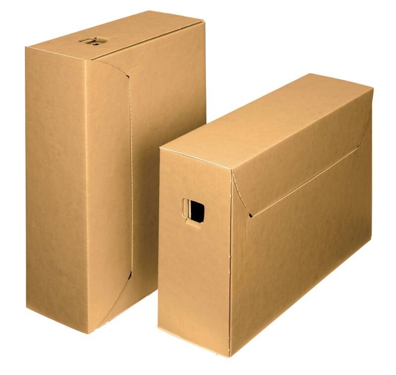 Loeff's City Box 10+ Archivbox 39 (B) x 26 (T) x 11,5 (H) cm Braun, Weiss  50 Stück