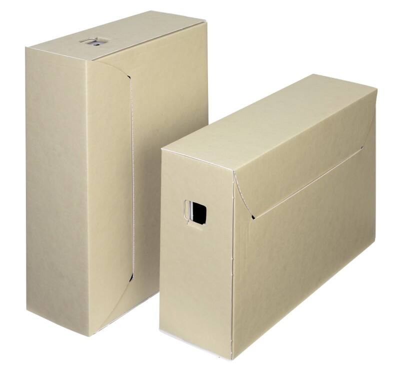Loeff's City box 30+ Archivbox 39 (B) x 26 (T) x 11,5 (H) cm Weiss, Braun  50 Stück