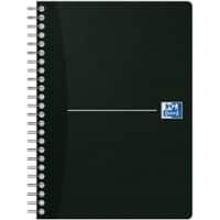 OXFORD Office Essentials A5 Spiralbindung Schwarz Pappcover European Notizbuch liniert 90 Blatt
