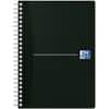 OXFORD Office Essentials Notebook DIN A5 Liniert Spiralbindung Karton Schwarz Nicht perforiert 180 Seiten 90 Blatt