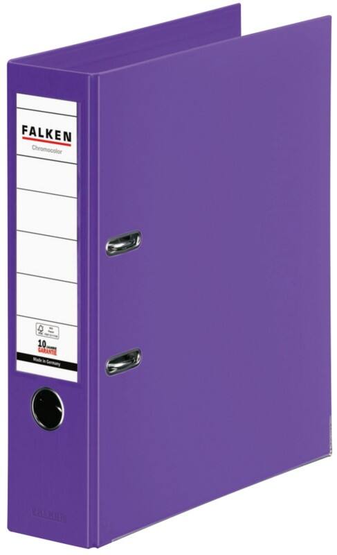 Falken Chromocolor Ordner Breit A4 80 mm Violett 2 Ringe 11285608 Kunststoff