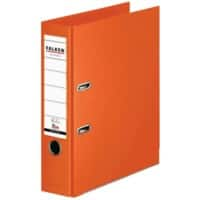 Classeur à levier Falken Chromocolor A4 80 mm Orange 2 anneaux S80 Carton, PP (Polypropylène)