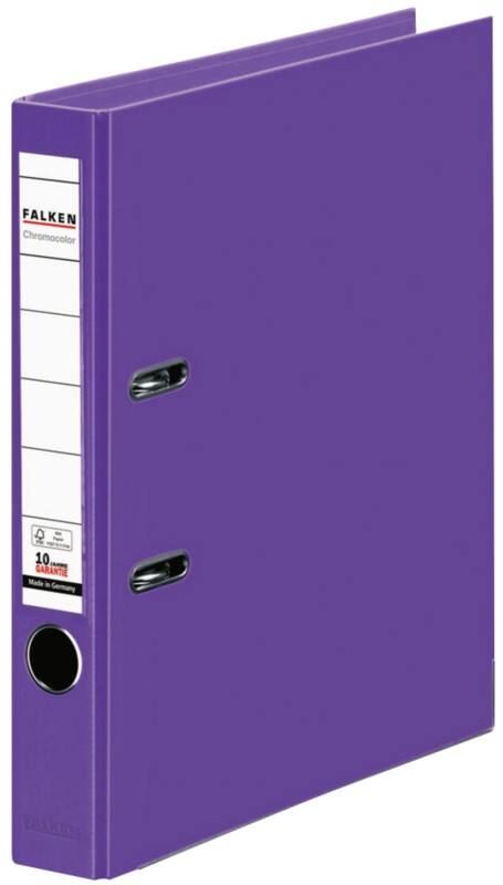 Falken Chromocolor Ordner Schmal A4 50 mm Violett 2 Ringe Kunststoff