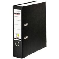 Classeur à levier Falken PP-Color A4 80 mm 2 anneaux 09984089007F Carton Noir