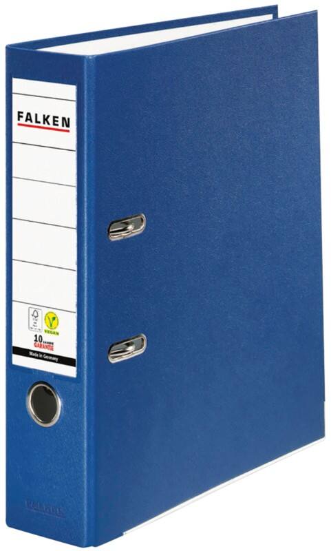 Falken PP-Color Breit Ordner A4 80 mm Blau 2 Ringe Kunststoff