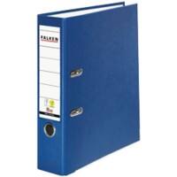 Falken PP-Color Ordner A4 80 mm Blau 2 Ringe Pappkarton, PP (Polypropylen)