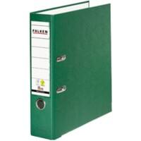 Classeur à levier Falken PP-Color A4 80 mm Vert 2 anneaux Carton, PP (Polypropylène)