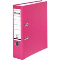 Falken PP-Color Ordner A4 80 mm Rosa 2 Ringe Pappkarton, PP (Polypropylen)