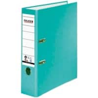 Classeur à levier Falken Recyclor A4 80 mm Turquoise 2 anneaux 11285236 Carton, PP (Polypropylène)