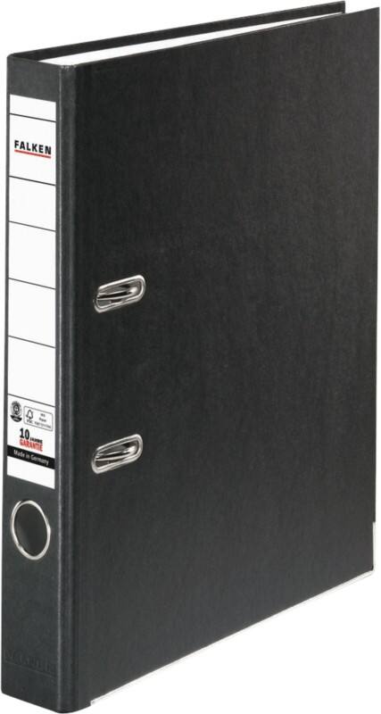 Falken Schmal Ordner A4 50 mm Schwarz 2 Ringe 11285285 Kunststoff
