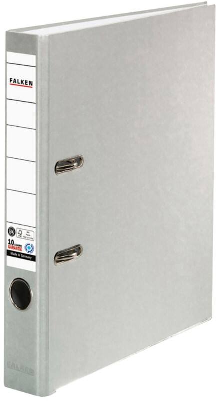 Falken Recycolor Schmal Ordner A4 50 mm Grau 2 Ringe S124714 Kunststoff Hochformat