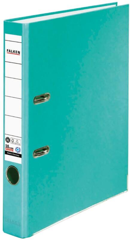 Classeur à levier Falken Étroit Recyclor A4 50 mm Turquoise 2 Anneaux 11286366 Plastique