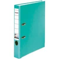 Falken Recycolor Ordner DIN A4 50 mm Türkis 2 Ringe S50 PP (Polypropylen)