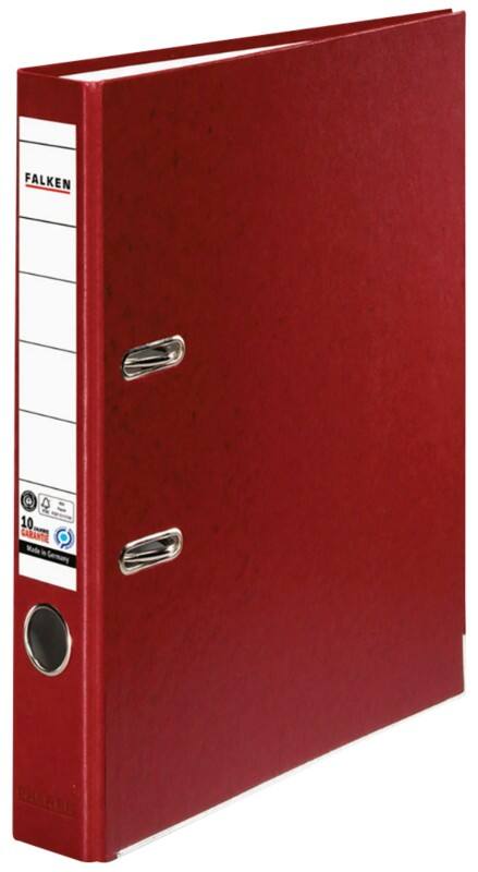 Falken Recycolor Schmal Ordner A4 50 mm Burgunder 2 Ringe 11286382 Kunststoff