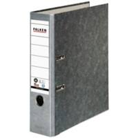 Classeur à levier Falken S80 80 mm Effet Marbre Carton 2 anneaux A4 Recyclé Gris