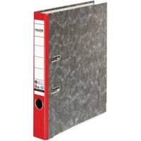 Falken Schmal Ordner A4 50 mm Rot 2 Ringe S50 Pappkarton Wolkenmarmor
