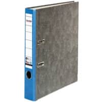 Falken Ordner DIN A4 50 mm Blau 2 Ringe S80 Pappkarton Wolkenmarmor
