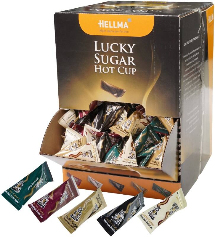 Sucre Assortiment Hellma Lucky sugar 500 Unités de 4.5 g