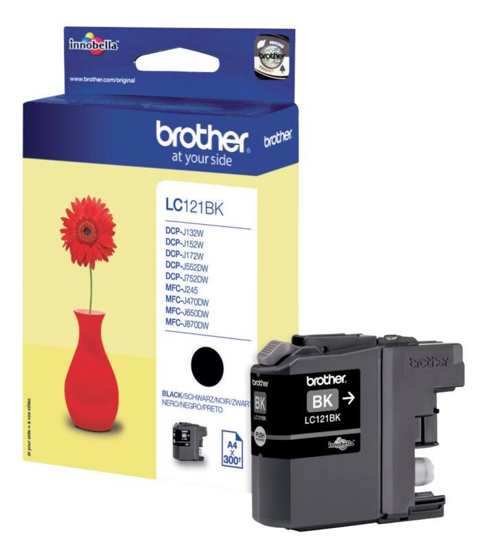 Brother LC121BK Original Tintenpatrone Schwarz