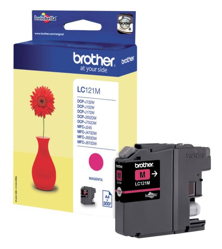 Cartouche jet d'encre Brother LC121M D'origine Magenta