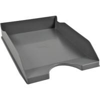 Corbeille à courrier Office Depot Polystyrène Gris foncé A4 25,5 x 34,8 x 6,5 cm