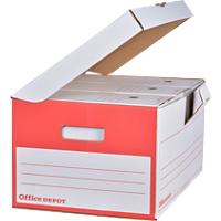 Boîtes d'archivage Office Depot Blanc Carton 54,5 x 35,4 x 25,5 cm 10 Unités
