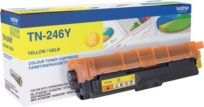 Brother TN-246Y Original Tonerkartusche Gelb Box