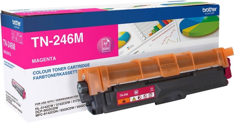 Brother TN-246M Original Tonerkartusche Magenta Box