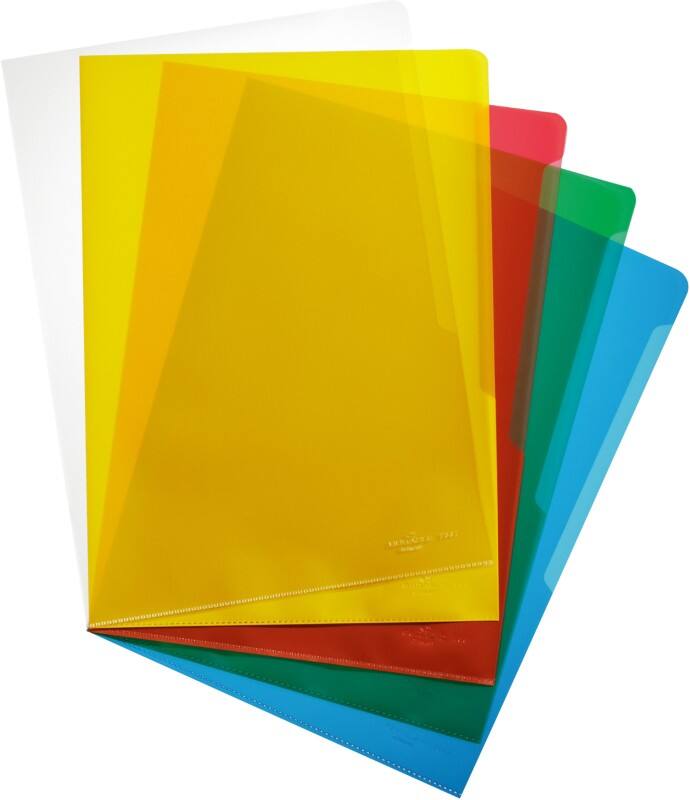 DURABLE Klarsichthülle A4 Farbig assortiert PP (Polypropylen) Langlebig & reissfest 100 Stück