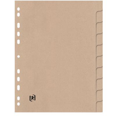 OXFORD Register 1 bis 10 A4 Beige 10-teilig Pappkarton Touareg