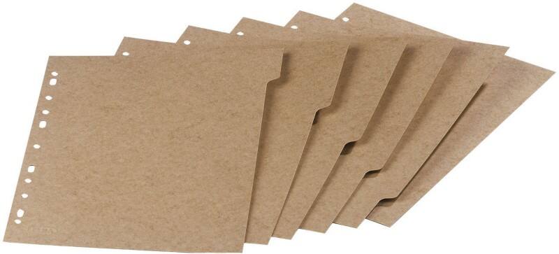 OXFORD Touareg Blanko Register  A4 Beige 5-teilig Pappkarton 11 Löcher Rechteckig