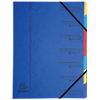 Trieur Exacompta 54072E A4 Bleu Carte 24,5 x 32 cm